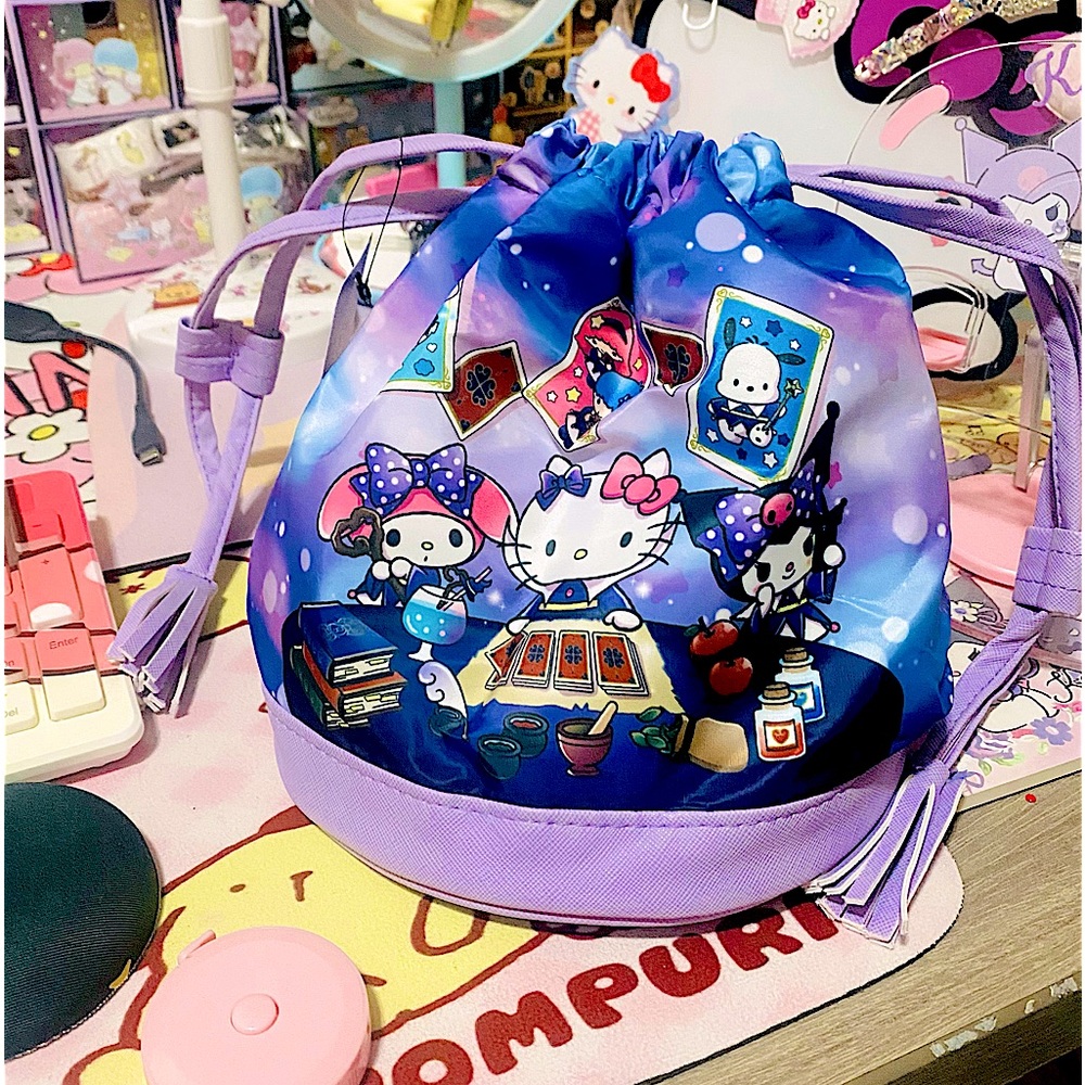 Sanrio magic card drawstring bag